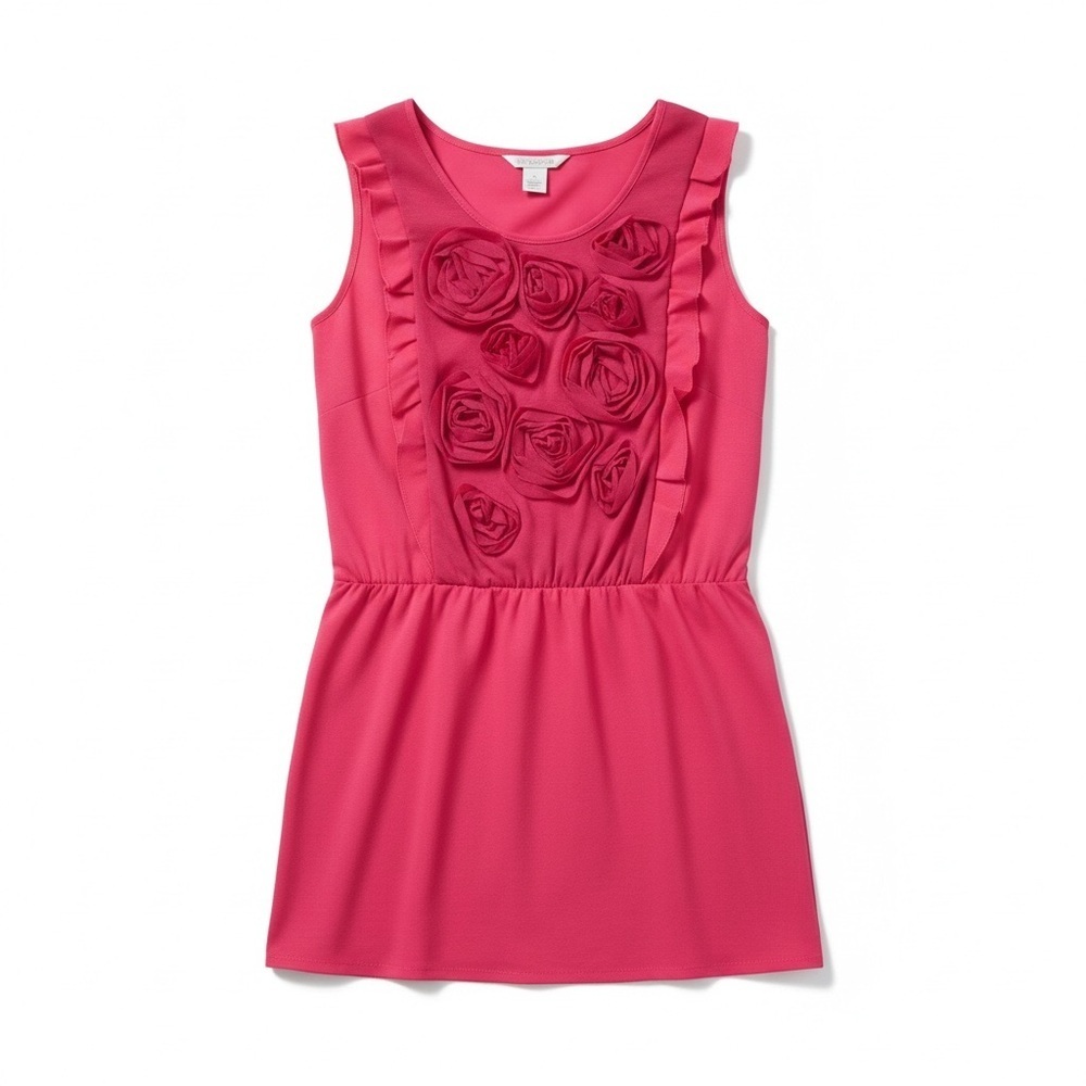 Esley Bold Pink floral mini dress size L